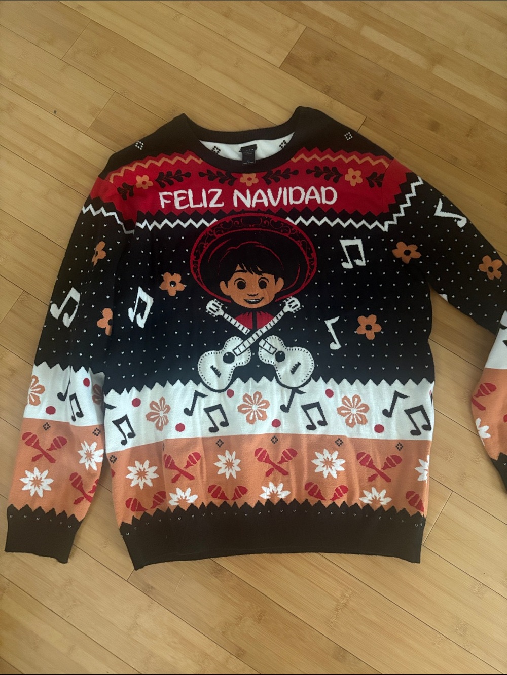 Disney Pixar Coco Feliz Navidad Holiday Sweater size XL - Picture 3 of 5